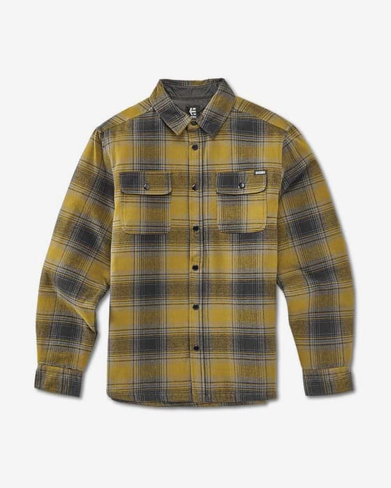 Camisa Etnies Backswitch manga larga amarillo negro