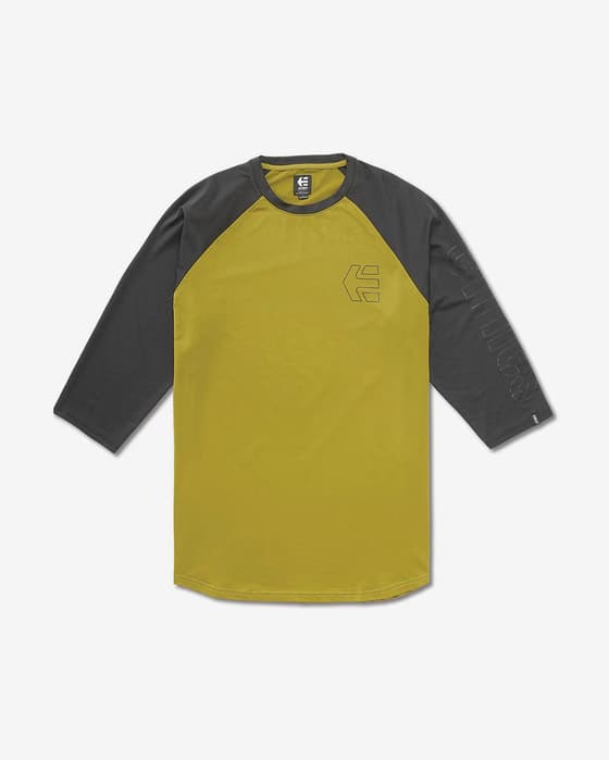 Camiseta Etnies San Juan Raglan manga corta verde