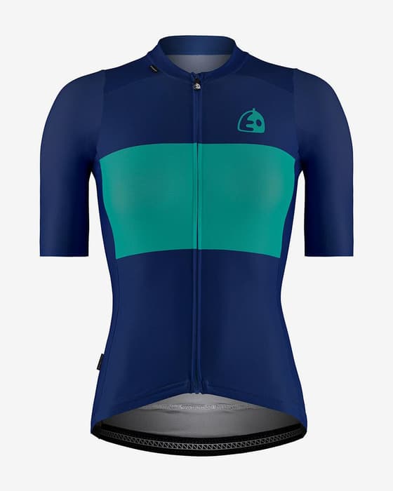 Maillot Etxeondo Bika manches courtes bleu femme