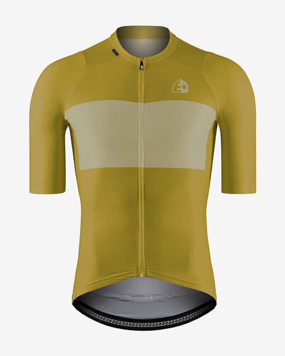 Maillot Etxeondo Biko manches courtes jaune moutarde