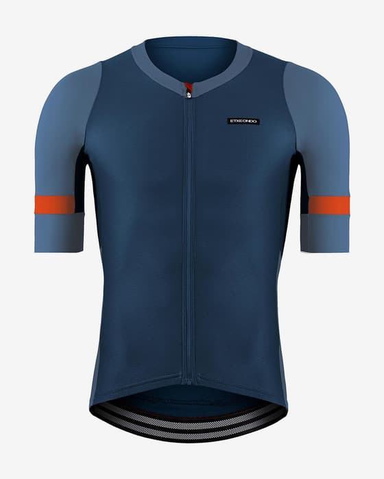 Maillot Etxeondo Mendi manches courtes bleuâtre