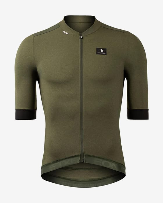 Maillot Etxeondo Ondar manches courtes vert foncé