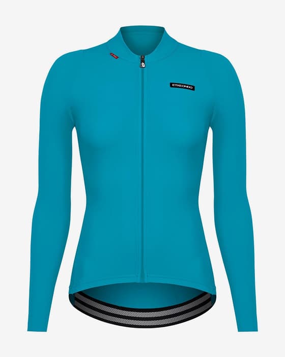 Maillot Etxeondo Alda manches longues bleu ciel femme