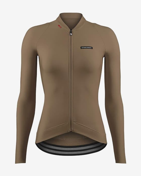 Maillot Etxeondo Alda Thermo manches longues marron femme