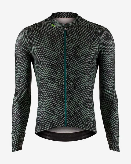 Maillot Etxeondo Iku Thermo manches longues vert foncé noir