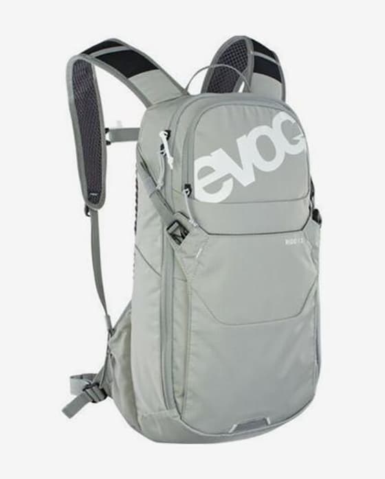 Mochila de hidratación Evoc Ride 12L + 2L Bladder grisáceo
