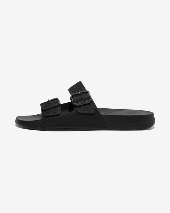 Sandalias FitFlop IQushion Two-Bar Buckles negro