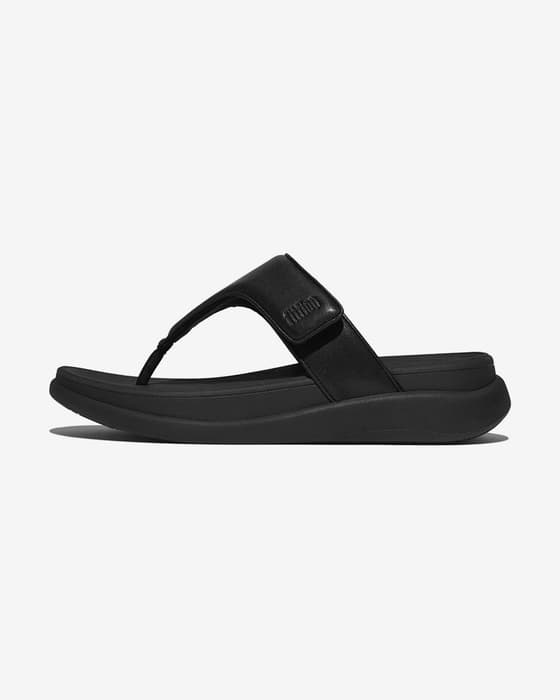 Sandalias FitFlop F-Mode Go negro oscuro mujer