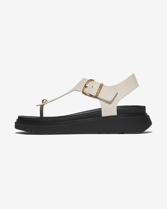 Sandalias FitFlop GEN-FF Leather blanco crema mujer