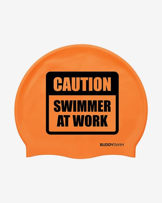 Touca de silicone BuddySwim CSW laranja