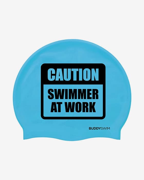 Touca de silicone BuddySwim CSW azul