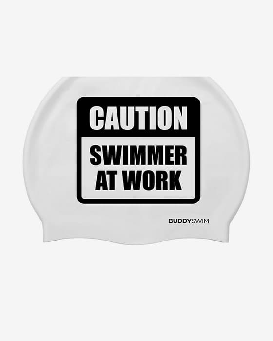 Touca de silicone BuddySwim CSW branco
