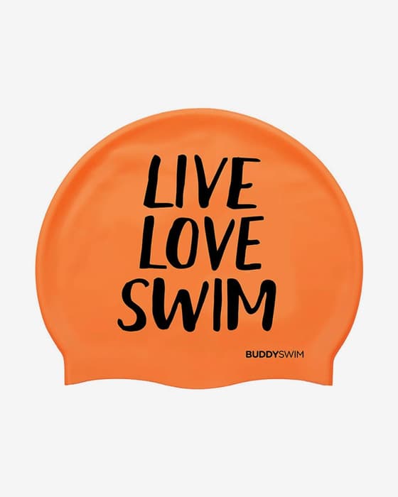 Touca de silicone BuddySwim LLS laranja
