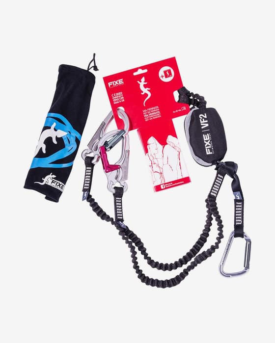Disipador Fixe Climbing Ferratum VF2 40-120 kg azul