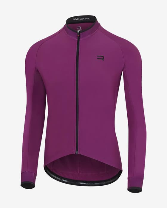 Maillot Finisseur Core Thermal Solid manche longue rouge rubis