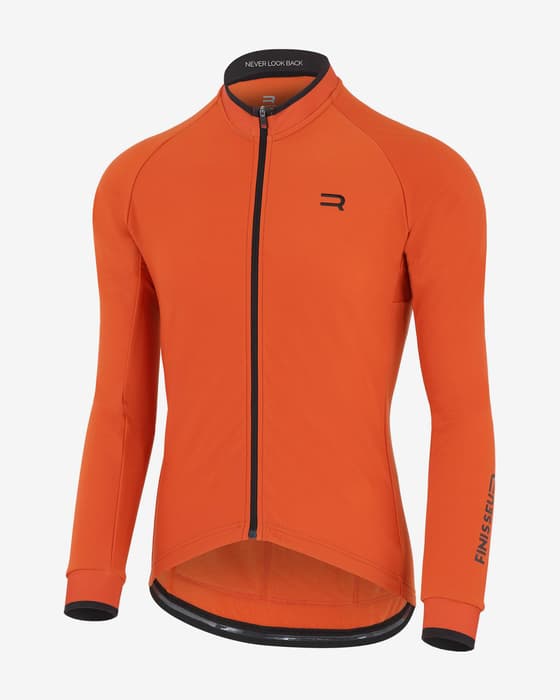 Maillot Finisseur Core Thermal Solid manche longue rouge brique