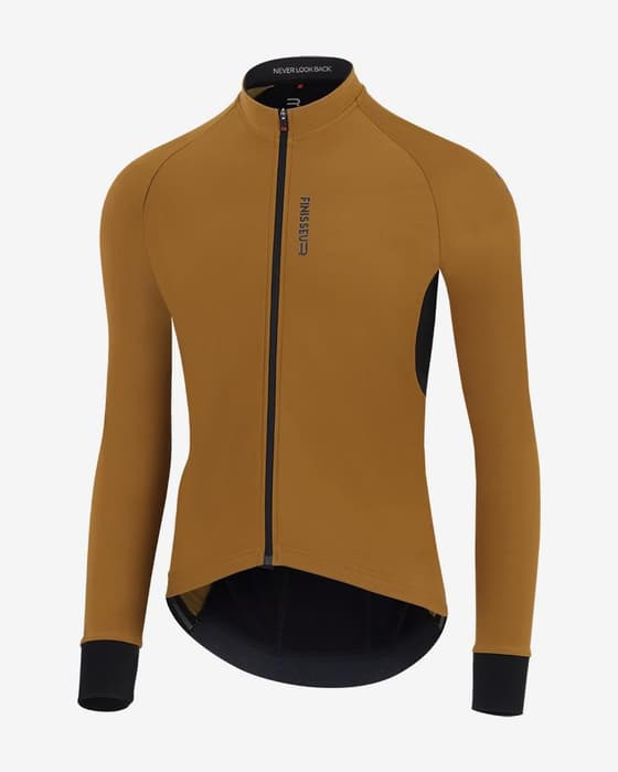 Maillot Finisseur Pro Thermal manche longue moutarde noir