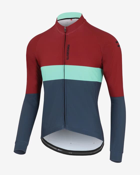 Maillot Finisseur Core Mid Season Streak manche longue gris vert rouge