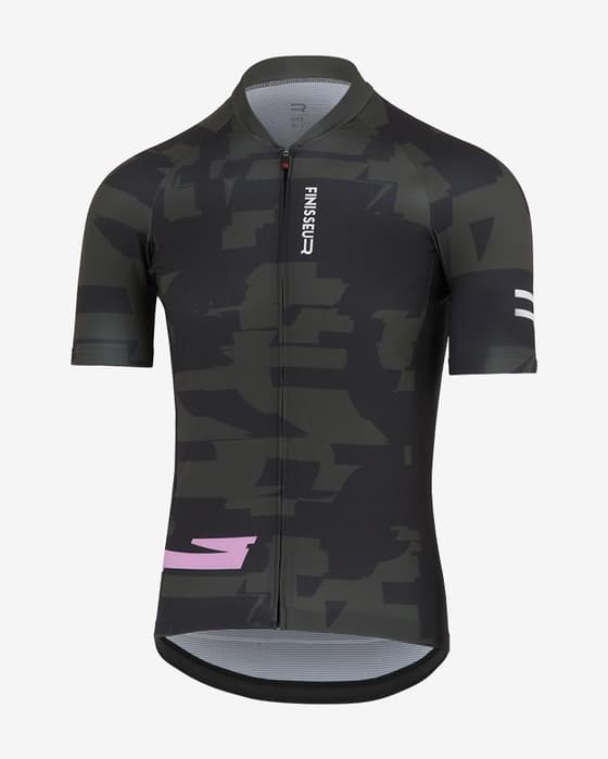 Maillot Finisseur Core Sketch manche courte vert militaire
