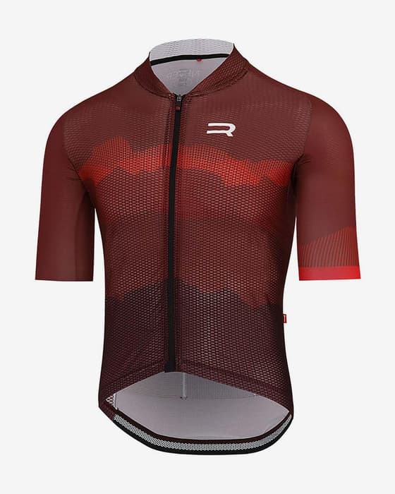 Maillot Finisseur Climber Mountains manche courte rouge