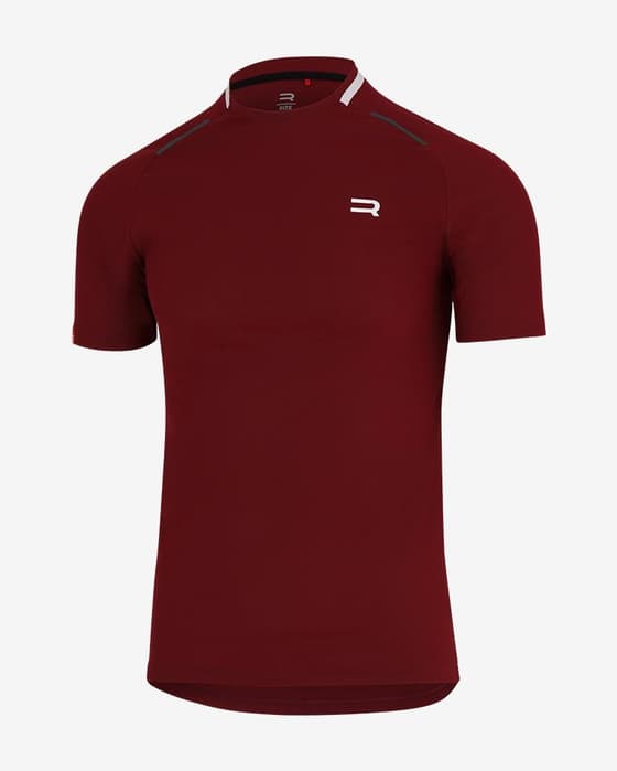 T-shirt Finisseur Gravel manche courte rouge rubis