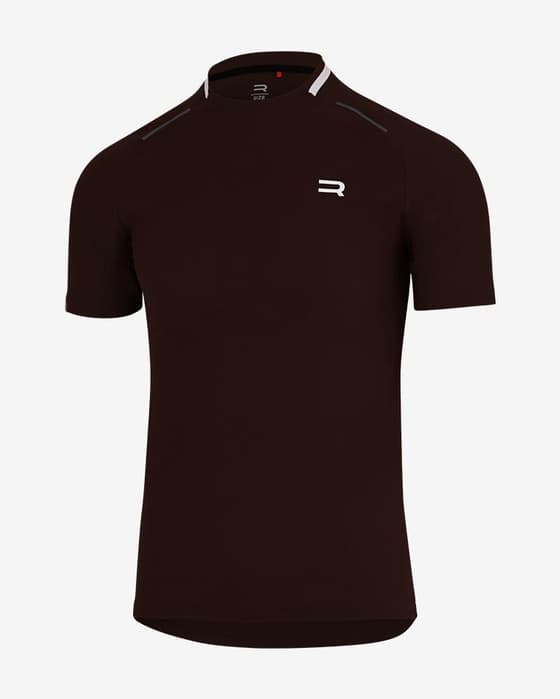 T-shirt Finisseur Gravel manche courte marron