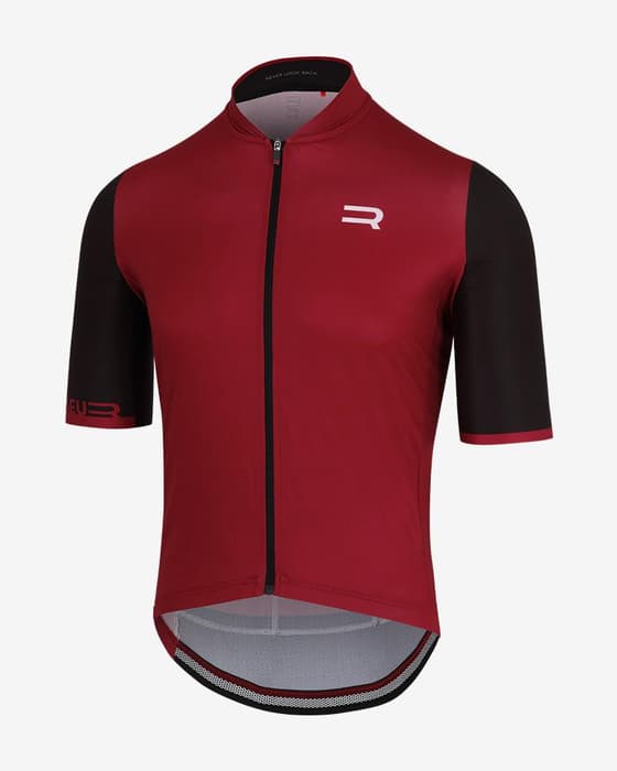 Maillot Finisseur Pro 3 manche courte rouge rubis noir
