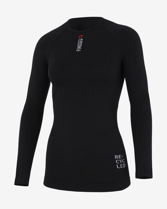 Camiseta interior Finisseur Thermal Recycled manga larga negro mujer