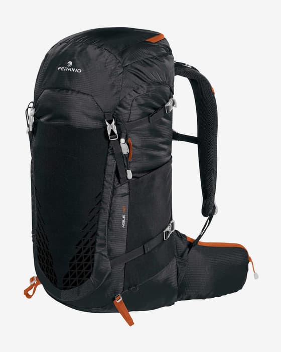 Mochila Ferrino Agile 45L negro marrón teja