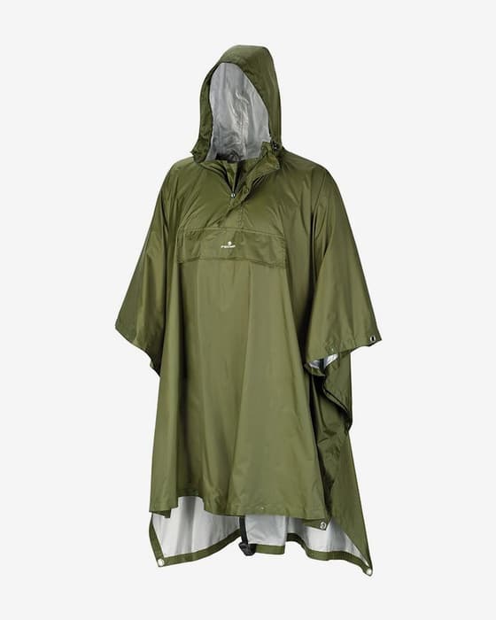 Poncho impermeable Ferrino Todomodo verde oliva