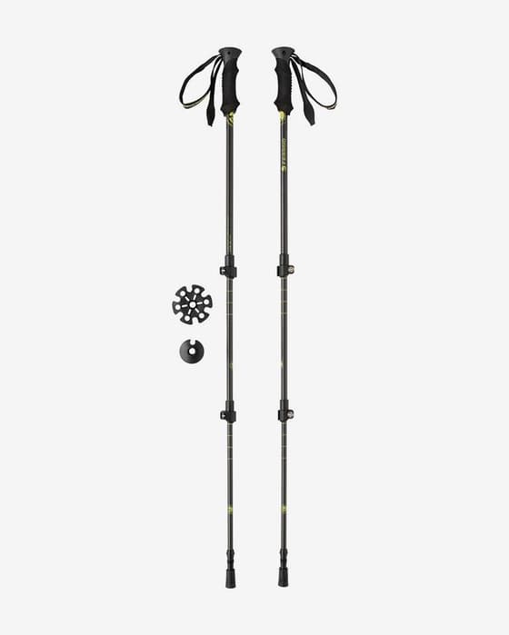Bâtons Ferrino Kailash 135 cm noir jaune (paire)
