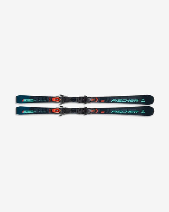 Esquís Fischer The Curv DTI AR + fijaciones RS11 PR negro azul mujer