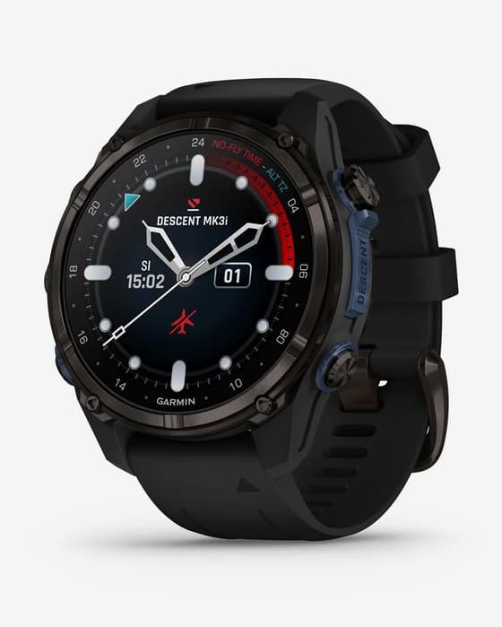 Garmin Descent Mk3i - 43 mm gris carbón correa negro