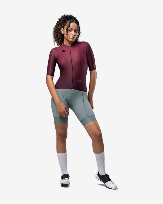 Maillot Gobik Attitude 2.0 manches courtes bordeaux femme