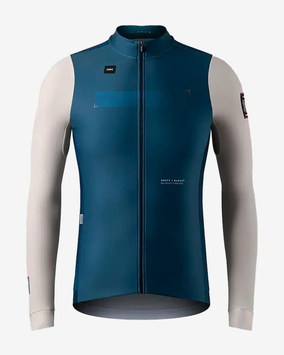 Maillot Gobik Superhyder manches longues bleu blanc