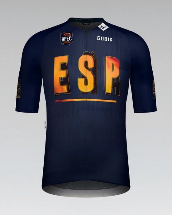 Maillot Gobik CX Pro 4.0 Campeón España RFEC manga corta azul oscuro