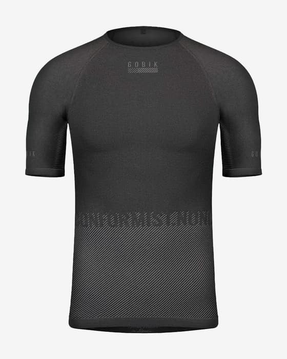 Maillot de corps Gobik Limber Skin manches courtes gris noir