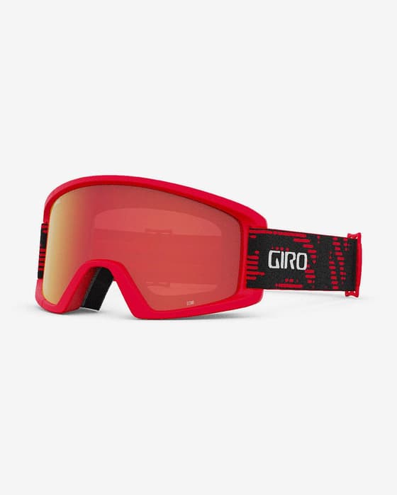 Giro Semi Goggles Red with Amber Scarlet/Yellow Mirrored Lens