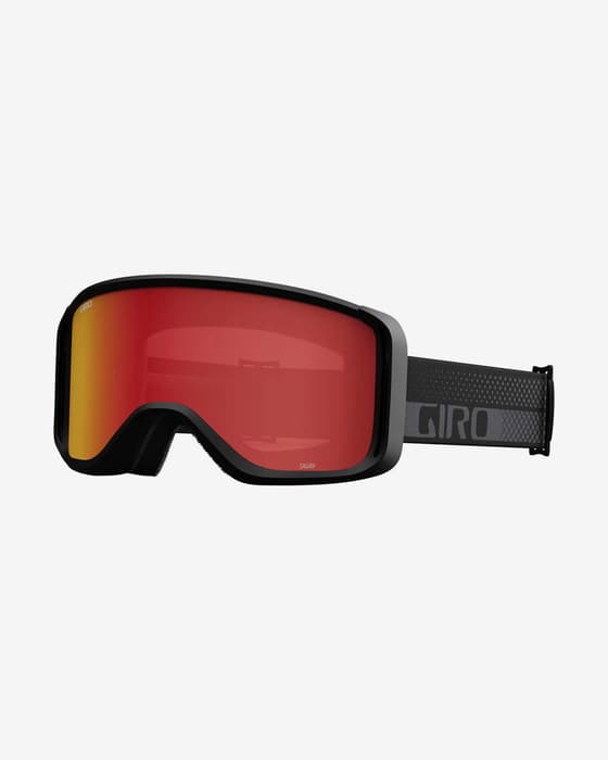 Giro Sagen Goggles Pure Black with Amber Scarlet Mirrored Lens