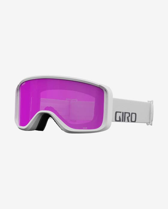 Giro Sagen Goggles white neutral with Amber Pink mirrored lens