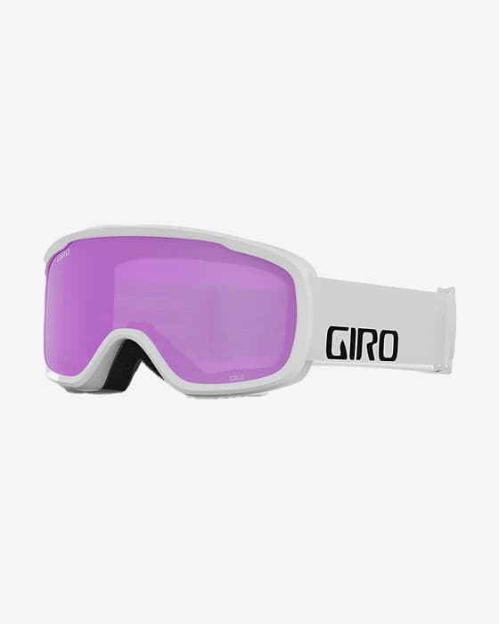 Giro Cruz Goggles White with Amber Pink Mirrored Lens