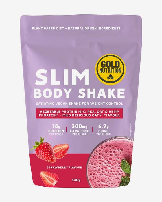Shake Gold Nutrition Slim Body Shake aardbeiensmaak 300 g