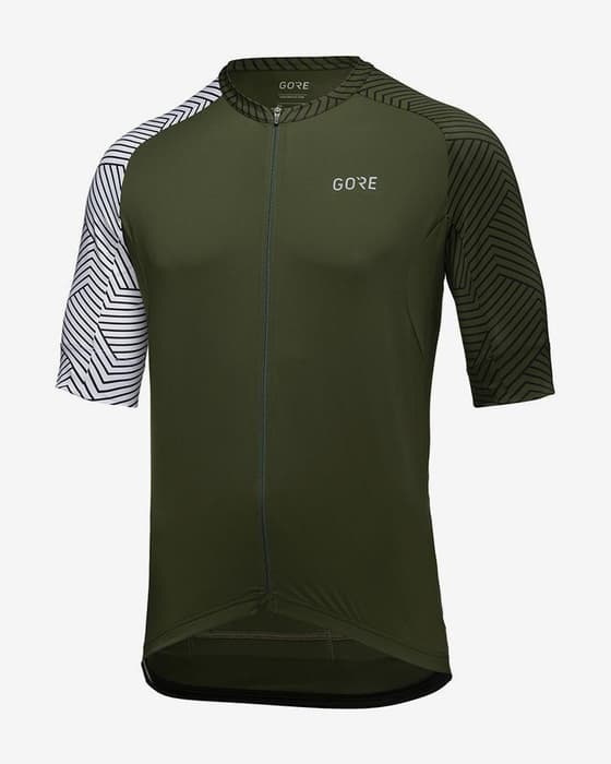 Maillot GOREWEAR C5 manche courte vert olive foncé gris
