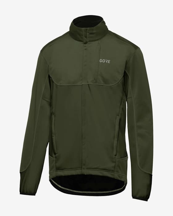 Chaqueta GOREWEAR C5 Thermo Trail GORE Windstopper verde oscuro
