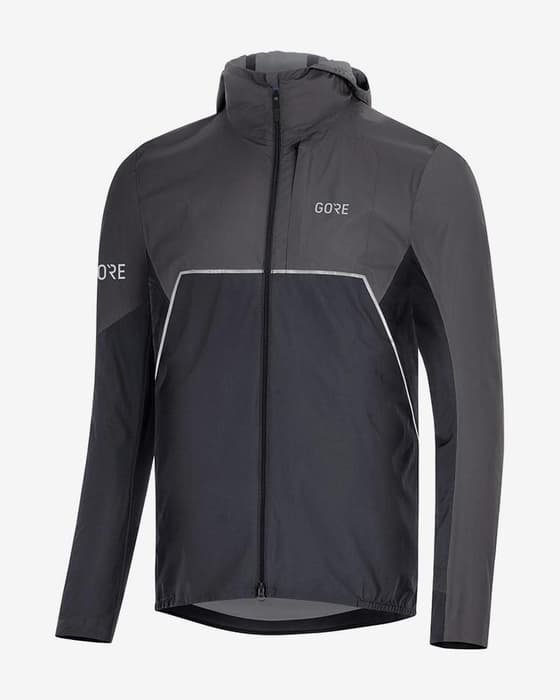 GOREWEAR R7 Partial Hooded GORE-TEX INFINIUM™ Jacket Black Dark Grey