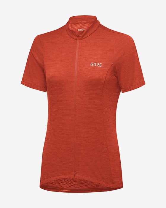 Maillot Gore Wear C3 manche courte rouge-orangé femme