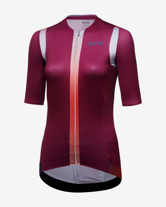 Maillot GOREWEAR Chase manga corta lila multicolor mujer