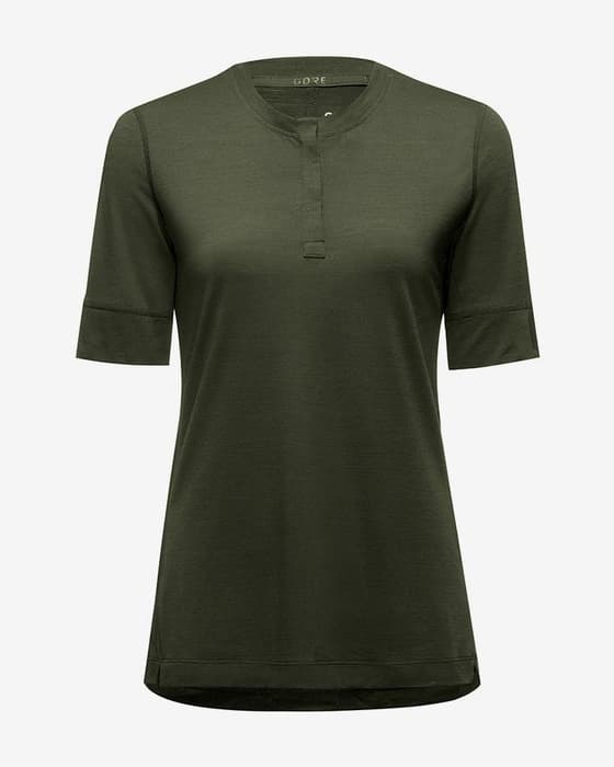 Maillot Gore Wear Explore manche courte vert foncé femme