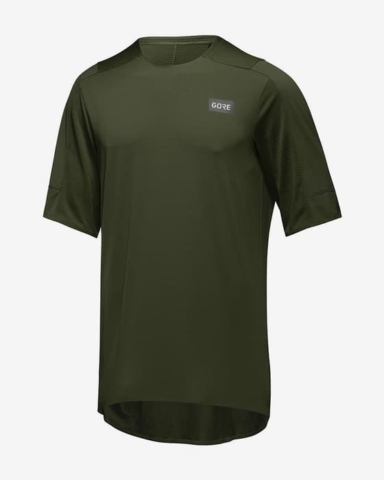 Maillot Gore Wear TrailKPR Tech manche courte vert olive foncé