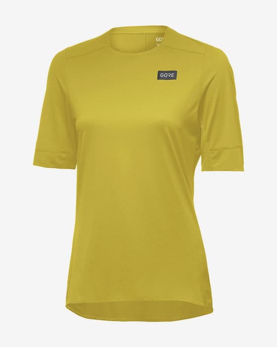 Maillot Gore Wear TrailKPR Tech manche courte jaune mat femme
